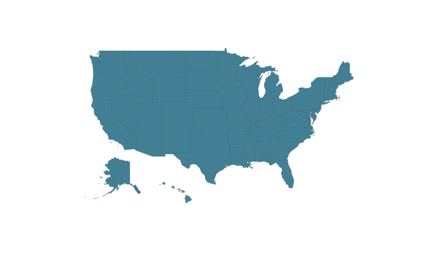 USA distributor map